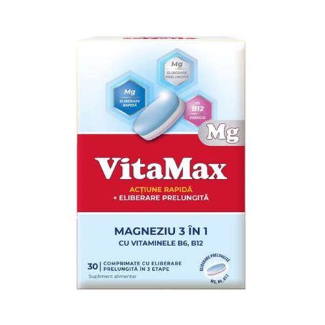 Vitamax Magneziu In Comprimate Perrigo Dr Max Farmacie