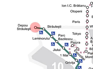 Depou Straulesti Station Map Bucharest Metro