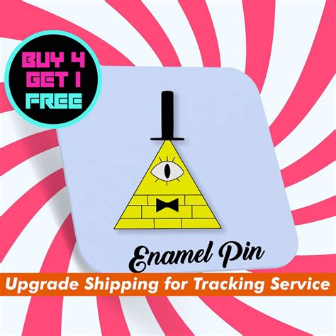 Gravity Falls Bill Cipher Enamel Pin Anime Witch Enamel Pins Funny Pin