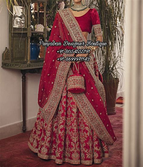 Wedding Designer Bridal Lehenga Punjaban Designer Boutique