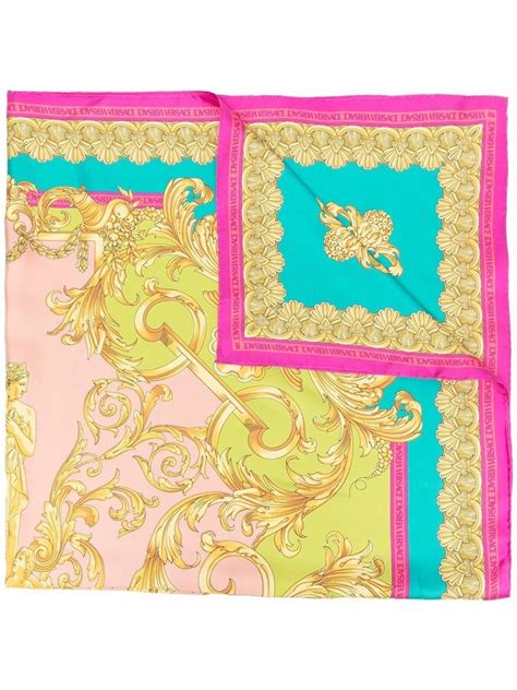 Versace Baroque Print Silk Scarf Shopstyle Scarves And Wraps