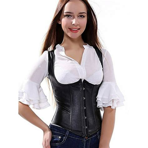 Sayfut Womens Retro Satin Corset Shapewear Shoulder Straps Tank Waist