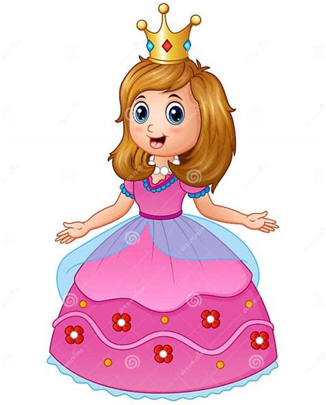 Beautiful Princess In Pink Dress Stock Vector Illustration Of Beauty