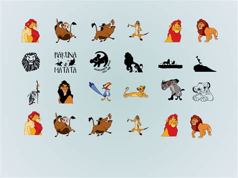 Lion King Svg Bundle Simba Svg Files For Cricut Lion King Png Hakuna