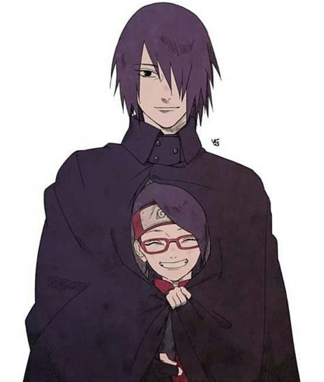 Father And Daughter Naruto Gaiden Naruto Sasuke Sakura Naruto