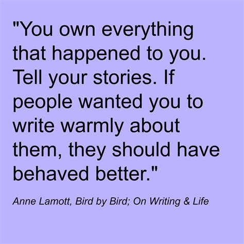 Sunday words: “You own everything that happened to you…” | Vanessa