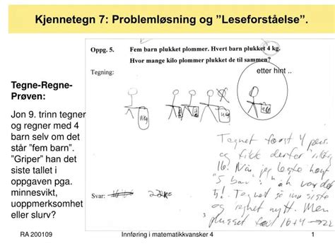 Ppt Kjennetegn Probleml Sning Og Leseforst Else Powerpoint