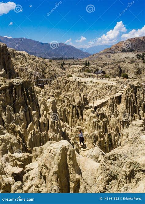 Unique Geological Formations Cliffs Shapes, Moon Valley Park, La Paz