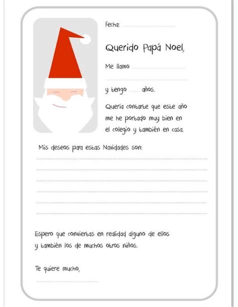 A Christmas Card With Santa Claus S Hat On It And The Words In Spanish