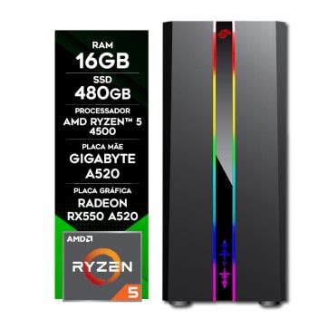 Computador Gamer Certox Stream Ii Ryzen Gb Ssd Gb