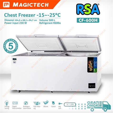 Jual Chest Freezer Rsa Cf H Cf Cf Freezer Box Liter