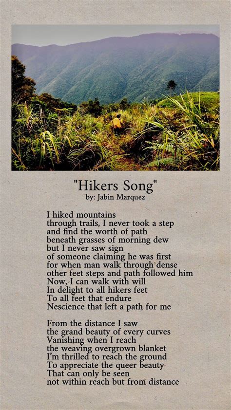 Poeticrivulet Org Poems Mountain Hiking Marquez Hiker