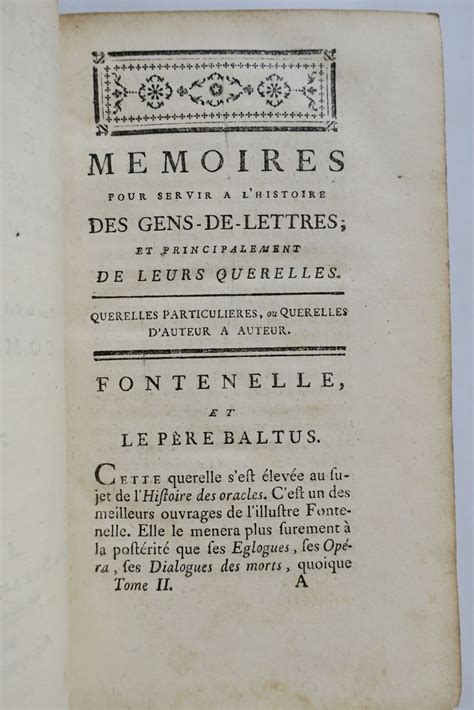 Querelles littéraires ou Mémoires pour servir à l histoire des