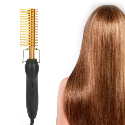 Electric Heating Comb Wetdry Straightening Curling Hot Brush Hair Styling To Sag Ebay