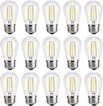 Yi Lighting Clear W S Led Bulbs Shatterproof For String Light