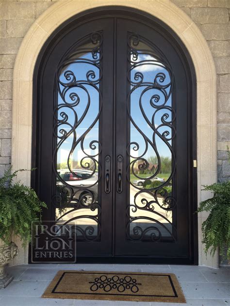 Iron Lion Entries Wrought Iron Front Door Iron Front Door Wrought