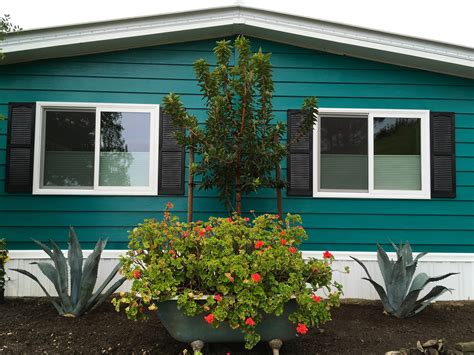 Bold Mobile Home Exterior — Colors By Kelly