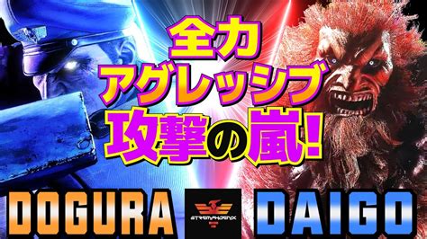 ストリートファイター6 どぐら ベガ Vs ウメハラ 豪鬼 全力アグレッシブ！攻撃の嵐！ Sf6 Dogura Mbison