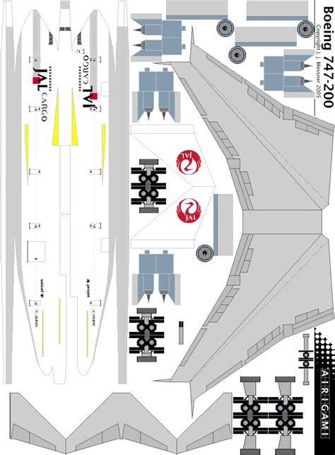 G Japan Air Lines Cargo C S Boeing Airigami X By