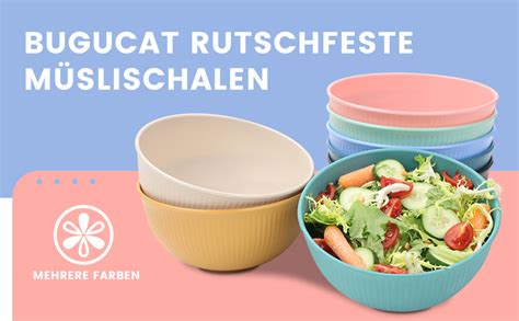 Bugucat M Slischalen Er Set Ml Cm Bowl Sch Ssel M Sli Sch Ssel