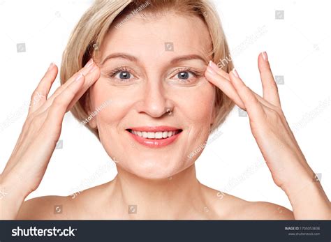 Naked Mature Woman Standing Isolated On Stock Photo Shutterstock