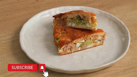 ЗАЛИВНОЙ ПИРОГ С ТУНЦОМ | самый простой рецепт пирога, который я знаю ...