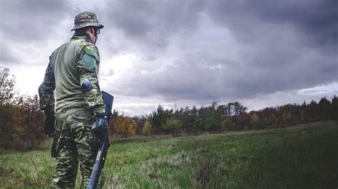 Soldier Is Standing On Grass Field With Gun 4K 5K HD Indian Army ...