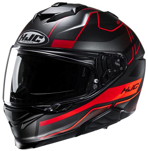 Hjc I Iorix Matt Black Red Full Face Helmet Rad Eu En