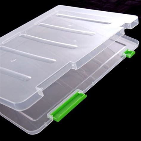 A4 Transparante Opbergdoos Clear Plastic Document Papier Vullen Case