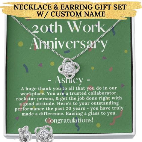 20th Work Anniversary Cards Etsy