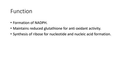 SOLUTION: Lec 4 pentose phosphate pathway and nadph - Studypool