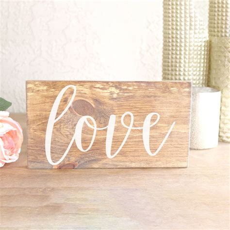 Wooden Love Sign Rich Design Co Perfect For Rustic Outdoor Or Barn