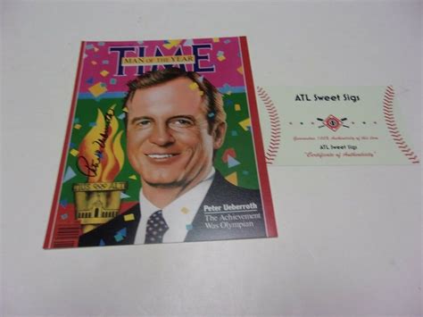 Peter Ueberroth Mlb Commissioner Time Magazine W/coa Signed 8x10 Photo ...