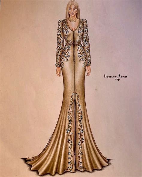 CAFTAN DU MAROC On Instagram Houssam Aamer Fashion Sketches