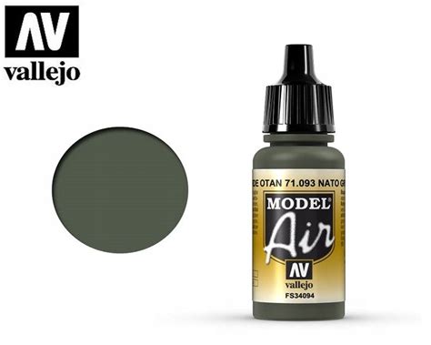 Farba Do Aerografu Vallejo Air 71093 NATO Green 18ml 24H Stan Nowy