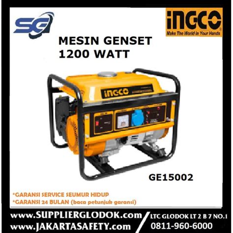 Jual INGCO MESIN GENSET 1200 WATT GE15002 Jakarta Barat