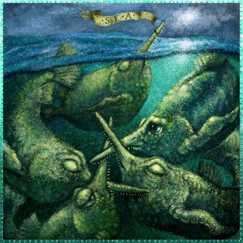 DaleenCoetzeeArt: "'SEA - Monsters' They are beings from folklore be ...