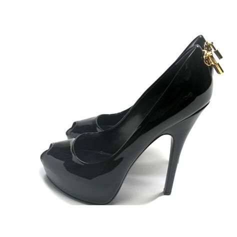 Black Patent Louis Vuitton Heels | IUCN Water