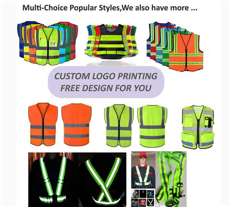 Custom Printed Reflective Safety Vest Mesh Safety Vest Jarmoo