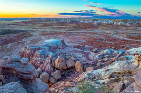 Painted Desert Sunset Painted Desert National Park Arizona Steve