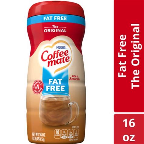 Coffee mate Original Fat Free Powdered Coffee Creamer, NET WT 16 OZ ...