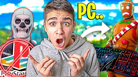 Mein Erstes Mal Auf Pc Fortnite Challenge Youtube