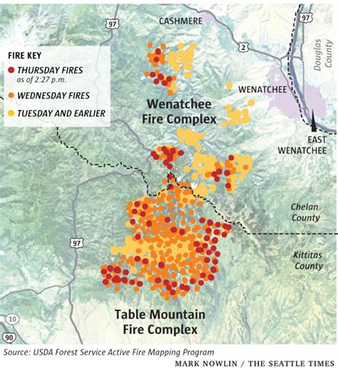 Wa State Fire Map - Printable Map