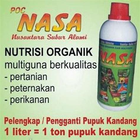 Jual Pupuk POC 500 CC Original Asli PT Natural Nusantara NASA