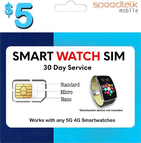 Amazon Speedtalk Mobile Smart Watch Sim Card For G G Lte Gsm