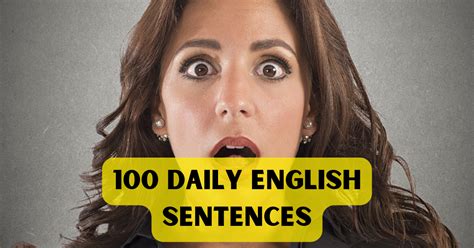 100 The Most Useful Daily English Sentences By Learn English Medium