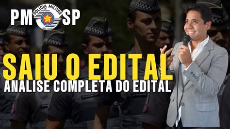 Concurso Pmsp An Lise Completa Do Edital Banca Fgv Youtube