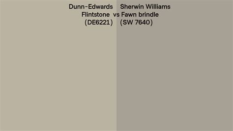 Dunn Edwards Flintstone De6221 Vs Sherwin Williams Fawn Brindle Sw