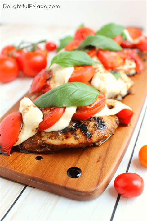 Grilled Caprese Chicken Delightful E Made