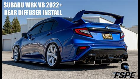 HOW TO INSTALL SUBARU WRX VB 2022 REAR DIFFUSER FSPE YouTube